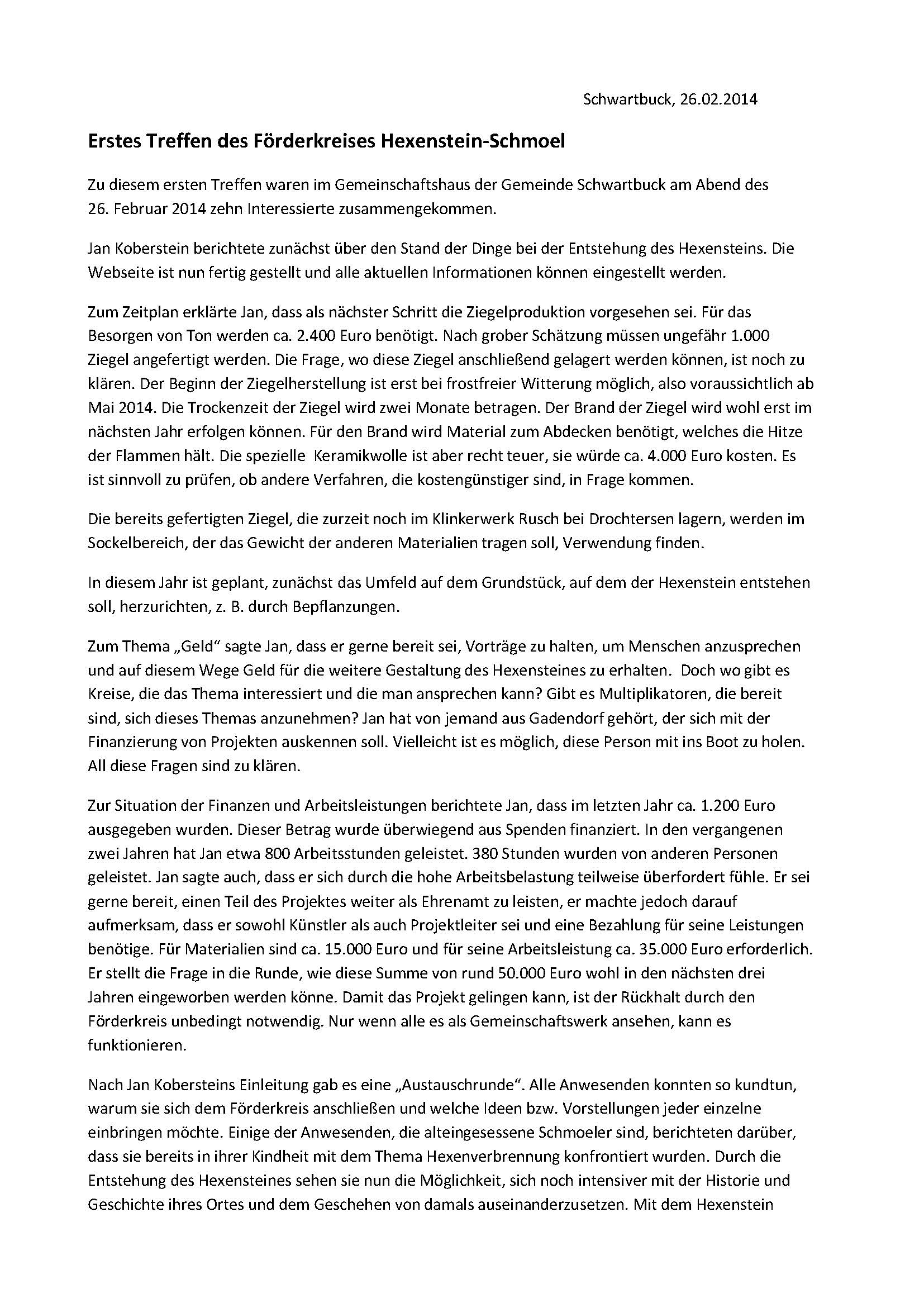 Protokoll Foerderkreis-Treffen Hexenstein 26 02 2014 Seite 1